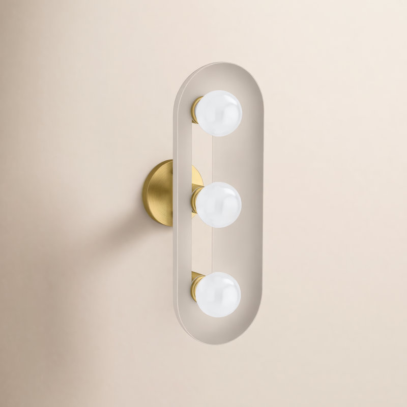 Jabot Three-Light Sconce, Cream