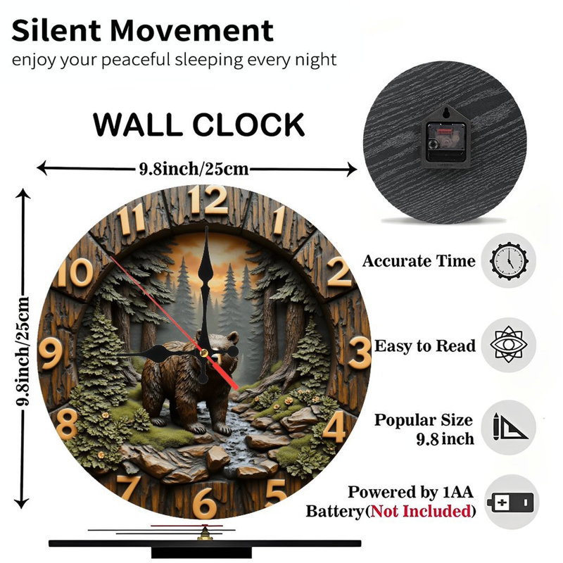 Horloge Bear Forest