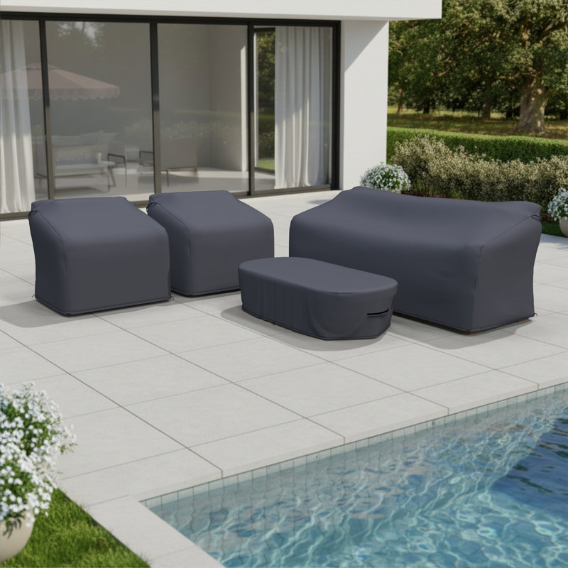 Edicott Outdoor Conversation Set Group Seating Patio Furniture Covers