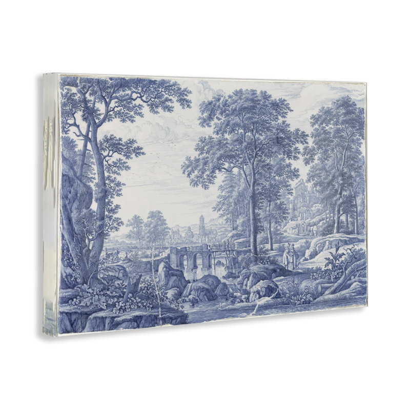 Toile vintage teintée bleue, design par Vintage Hustle