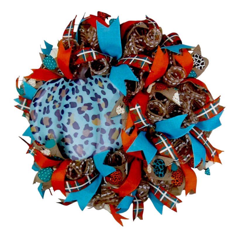 Fall Deco Mesh Wreath 24" 