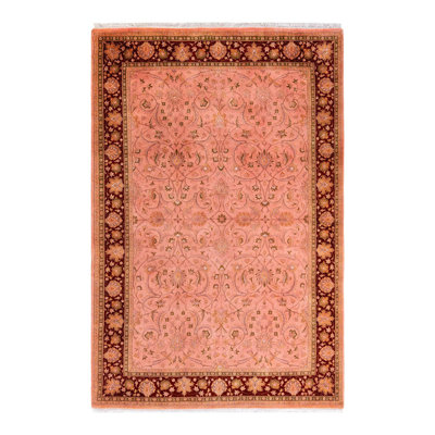 Chimel One-of-a-Kind 6' 3" X 9' 4" New Age Wool Area Rug Pink