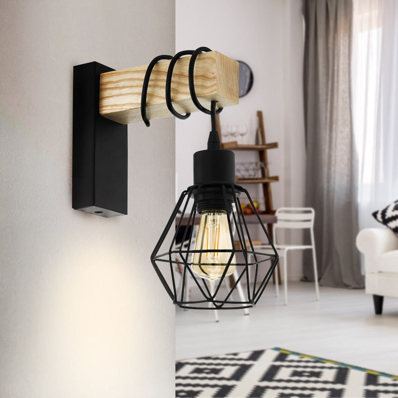 Mcentee Manufactured Wood Armed Sconce