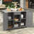 Outdoor Kitchen Island With Stainless Steel Top, Ample Storage, And Multiple Racks For Enhanced Cooking Experience, Grey-2006880028