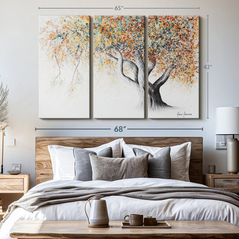 «Rusty Autumn Tree» sur toile, H 42 po x l 65 po x P 1,25 po