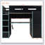Wood Loft Bed With Desk,Wardrobe,Ample Storage Space,And RGB Light-1772189601