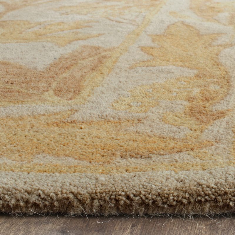 Antiquity Hand-Tufted Beige / Gold Area Rug, Rectangle 8'3" x 11'