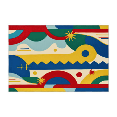 Wacky Stripe Indoor And Outdoor Area Rug