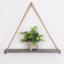 Triangle Wood Accent Shelf, White