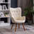 Doarnin Tufted Button Accent Chair, Single Upholstered Chair, Kitchen Dining Chair for Indoor-64388068