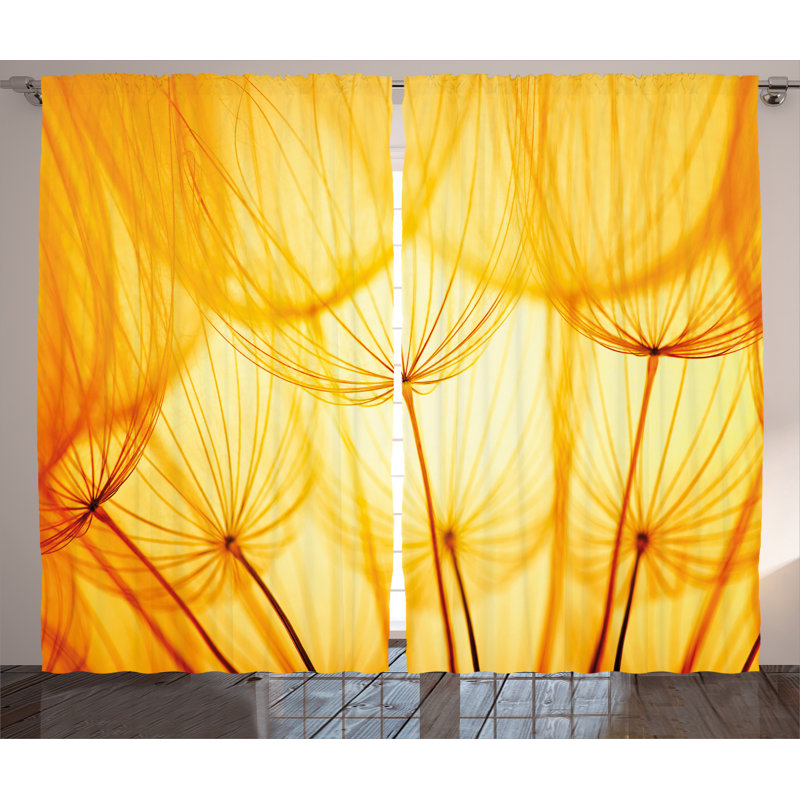 Semi Sheer Curtain Pair, 54" W x 90" L