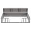 Full Floor Bed With Side Bookcase,Shelves,Guardrails-491149416-491149399
