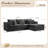 Fontanez Compression Packed 2 - Piece Corduroy Boneless Sectional - No Assembly Required-710206585-710206586