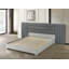 Londonderry Upholstered Grey Extended Platform Bed-784428142