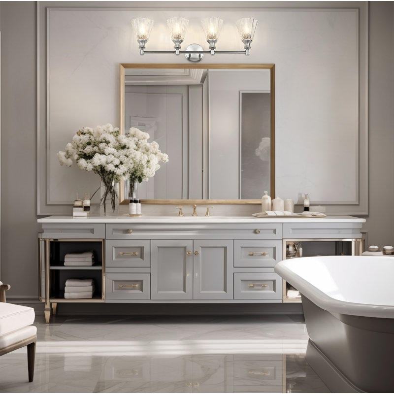 Éclairage pour meuble-lavabo, H 9,75 po x l 31,75 po x P 7 po