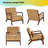 Scandinavian Lounge Chair - Corduroy Upholstery with Solid Wood Frame, Modern Minimalist Armchair-141022355