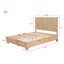 Atlas Light Oak Fluted Platform Bed-350748352