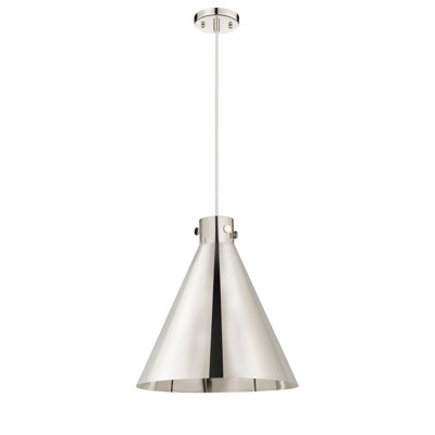 Coterie Single Light Metal Dimmable Pendant
