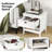 2-tier End Table w/Drawer Open Storage Shelf 2 Tiers Nightstand Bedroom-789190772