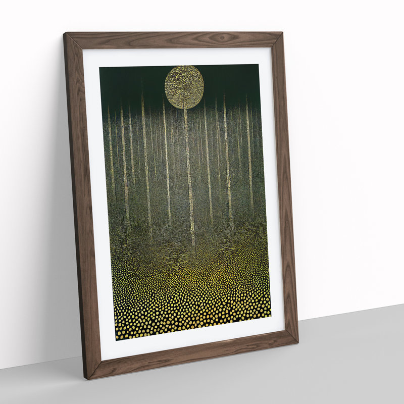 Spectacular Forest Abstract - Framed Print, 34cm H x 25cm W x 2cm D, Brown Framed