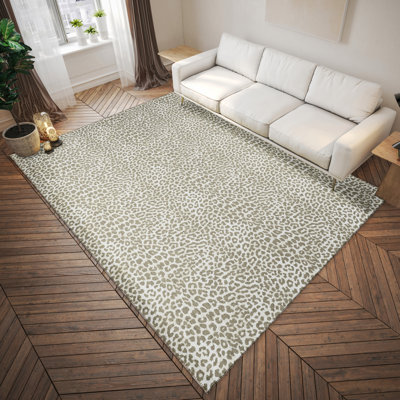 Chenille Washable Animal Print Rug