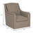 Darayl Upholstered Swivel Armchair-1129295582