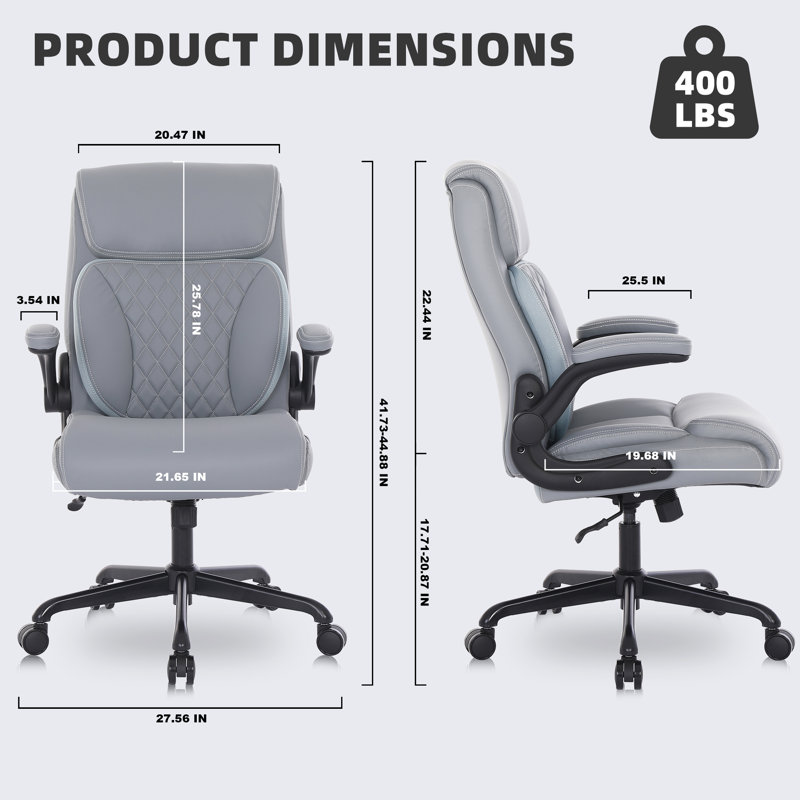 Fauteuil de direction Kheyla, Gris