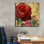 «Epic Graffiti« Rouge from the Garden 4 »par Art Licensing Studio, art mural sur toile, 37 po x 37 po