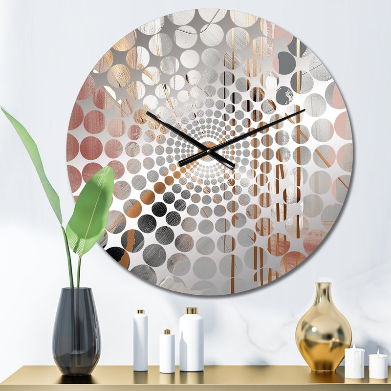 Tappahannock - Horloge murale abstraite en marbre, Petit