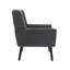 Chaise de chambre à coucher avec accoudoirs noirs modernes et ergonomiques-471384157