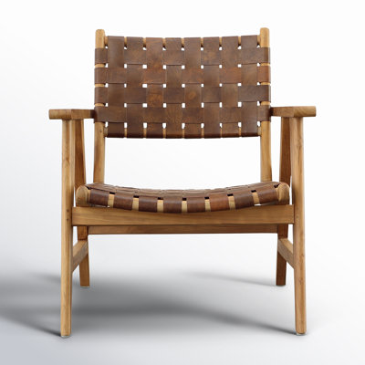 AllModern Georges Leather Woven Chair Reviews AllModern