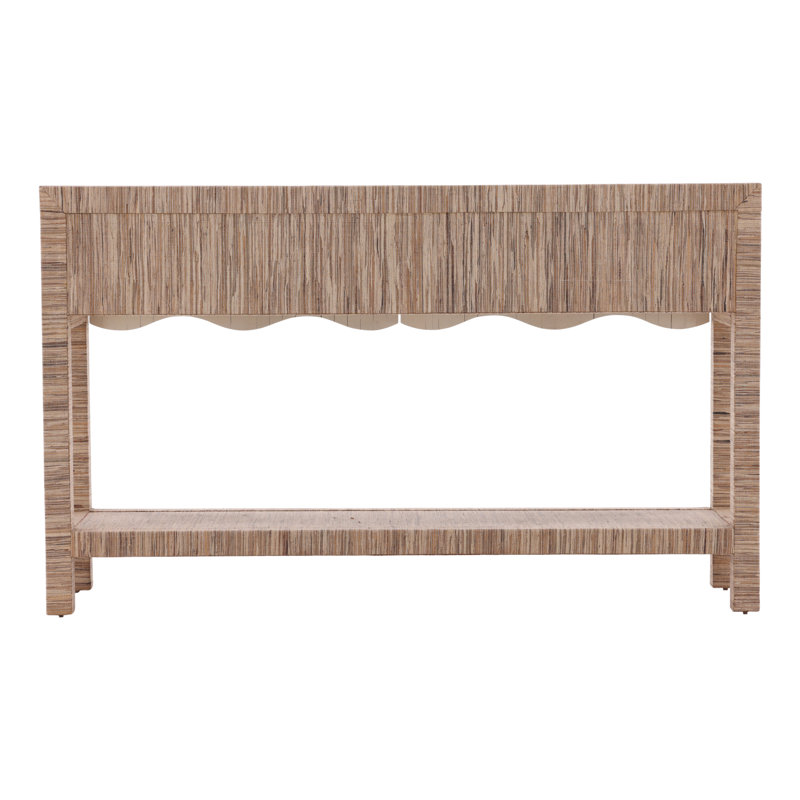 Furniture Classics Abrams Mahogany & Gold Console Table, Brown