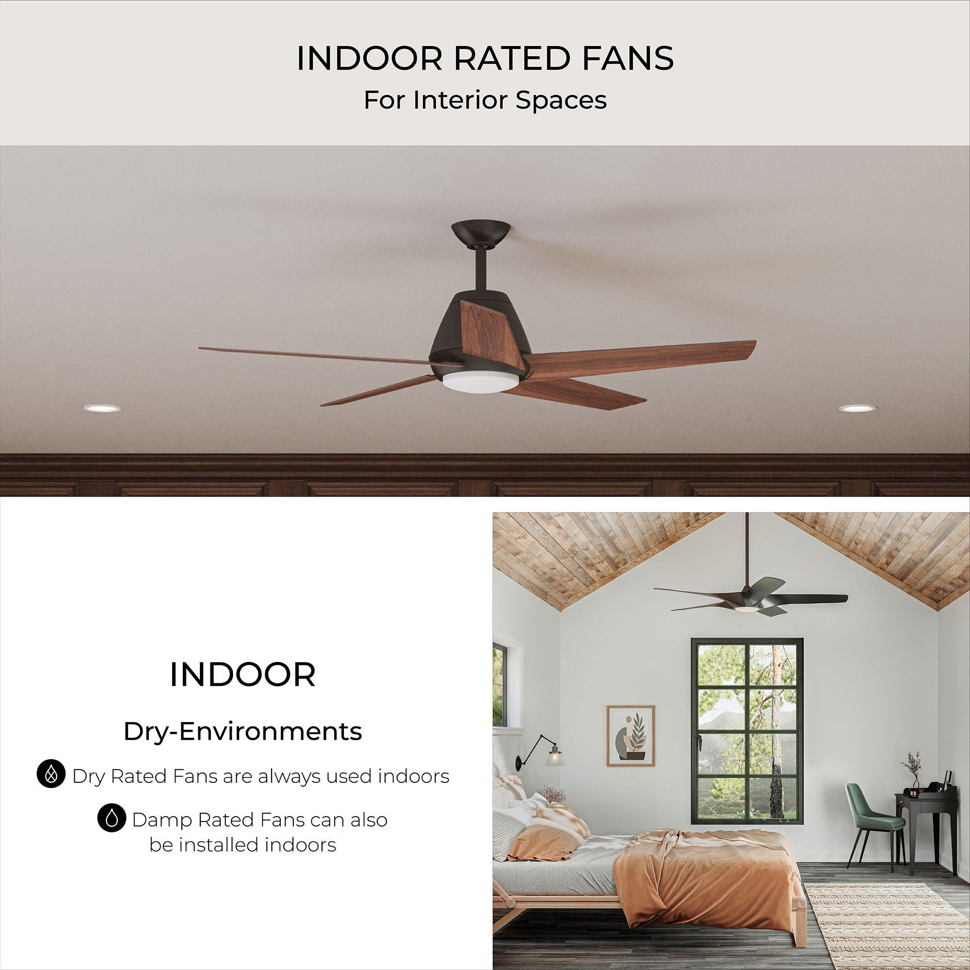 Hensley 54'' 5 Blade Ceiling Fan with LED Light Kit, White with White Blades