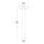 ORBIT, 25 po, Bollarde, 8 W, BK