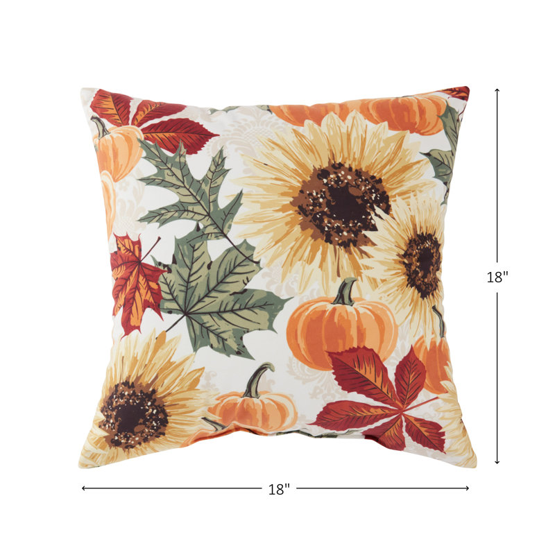 Coussin en polyester tournesol