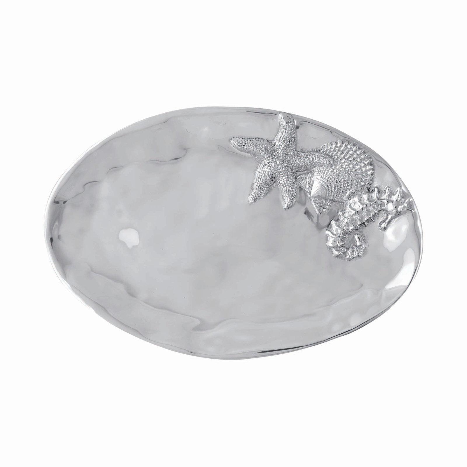 Seaside Oval Aluminum Platter