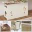 Toilette cachée pour litière pour chat avec grande chambre double-749547679