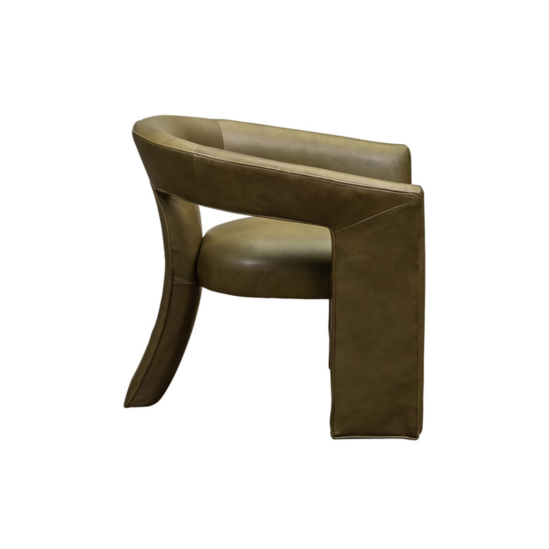 Fauteuil en cuir véritable 29 po Shilo conforme CAL117