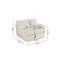 Fauteuil ergonomique à compression complète avec pivot et mousse à mémoire de forme-133615678
