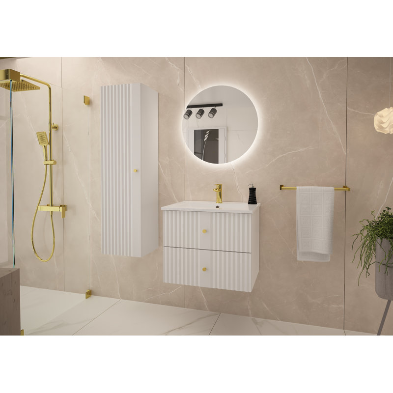 Arashel 61mm Bathroom Vanity with Basin, Grey