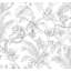 Tropical Sketch Toile Vinyl Wallpaper Roll-1101849299