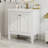 30" Bathroom Vanity With Sink, Two Doors With Shelf, Soft Close Door Hinges, Vintage Style, White-544028821