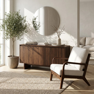 Chaise d'appoint moderne sans accoudoirs avec coussin en tissu doux et pieds en bois massif pour une assise confortable dans les salons, les chambres à coucher, les appartements et les balcons