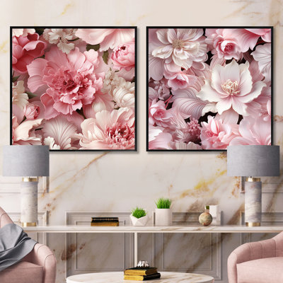 Vernice - Floral Square Collage Set Of 2