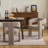 Modern Linen Dining Chairs Upholstered Armchair-1397583922