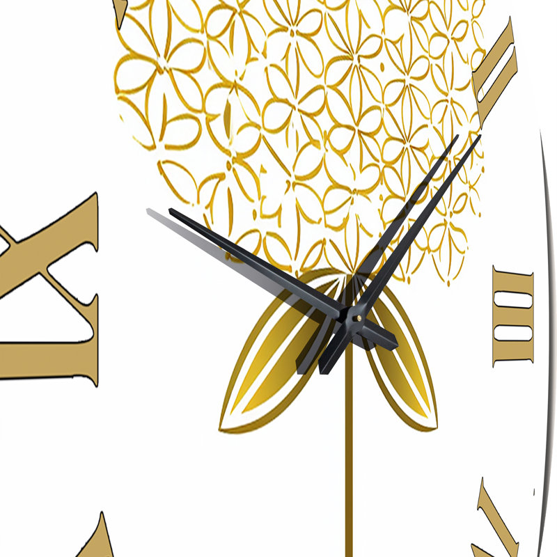Horloge murale florale, Grand