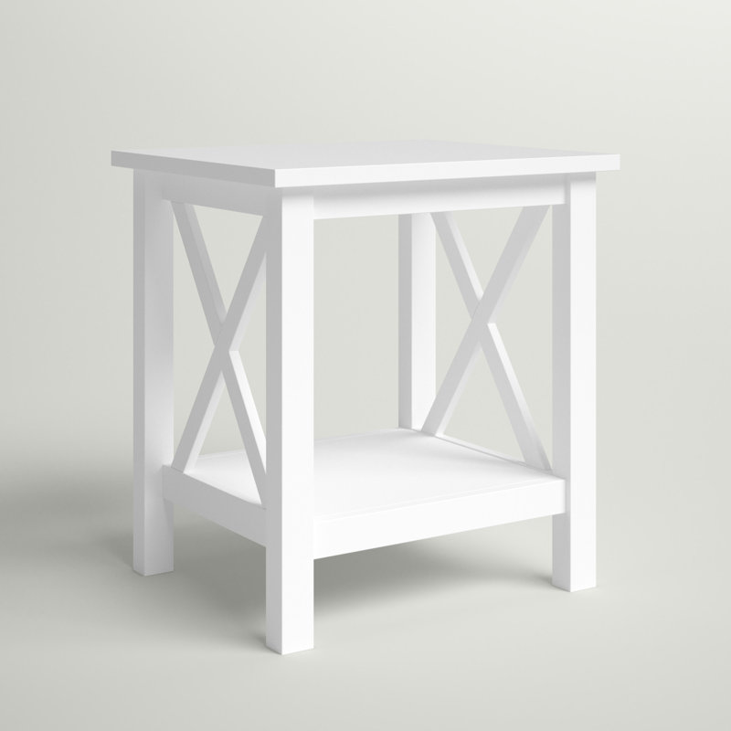 Table de bout Stimpson, Blanc antique