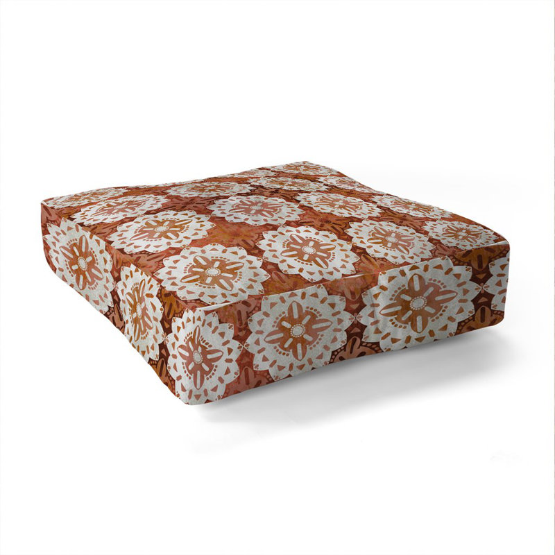 Coussin de sol schatzi brown boho médaillon