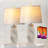 24.5'' Resin Modern Glam Table Lamp Set With Usb-314853824