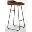 Adele Upholstered Counter Stool with Metal Frame